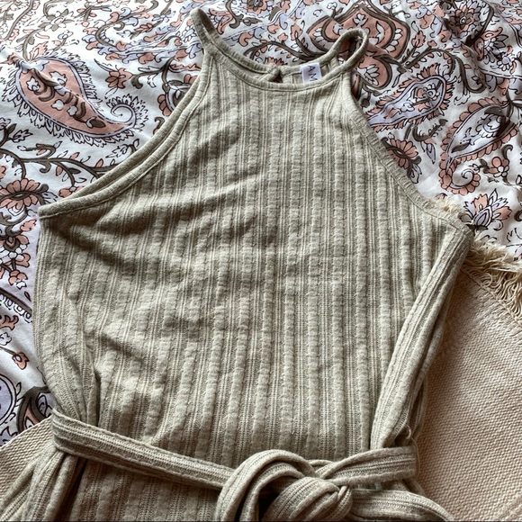 Amadi Anthropologie Knit Cream Midi Dress - Picture 2 of 9